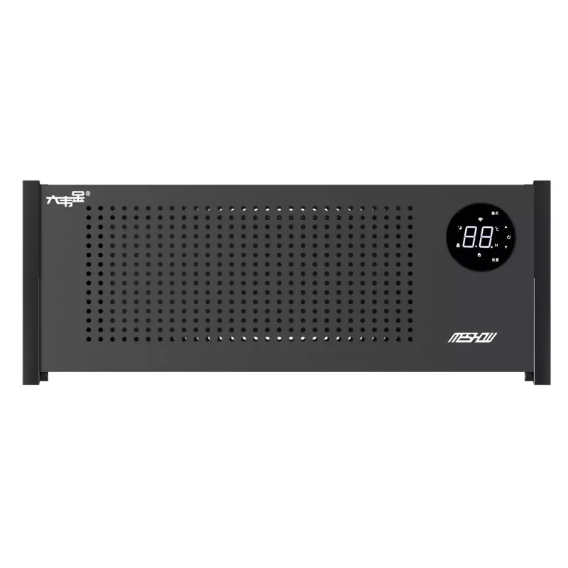 Calentador eléctrico de zócalo de placa de grafeno negro de 1100W
