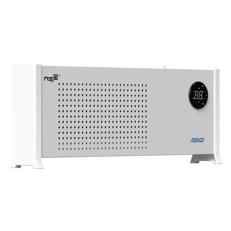 Calentador eléctrico de zócalo de guión de grafeno blanco de 1100W