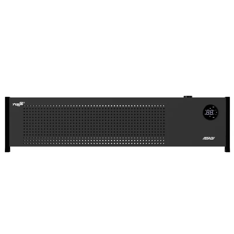 Calentador eléctrico de zócalo de grafeno negro de 2200W