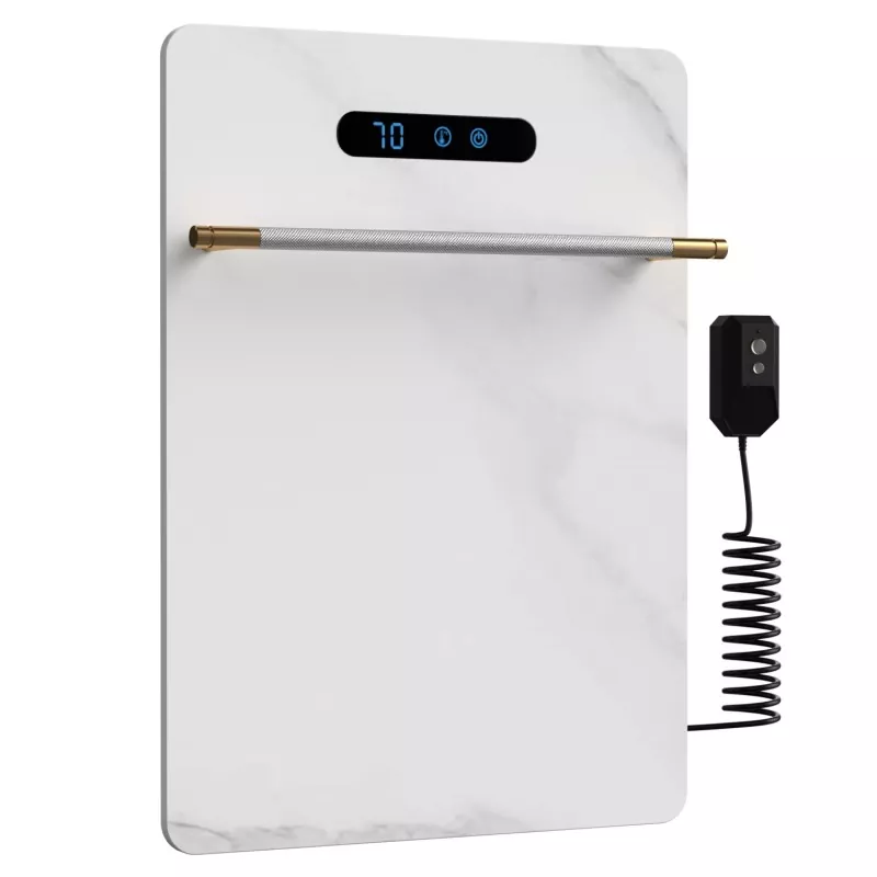 Estante de toallas de roca de grafeno blanco