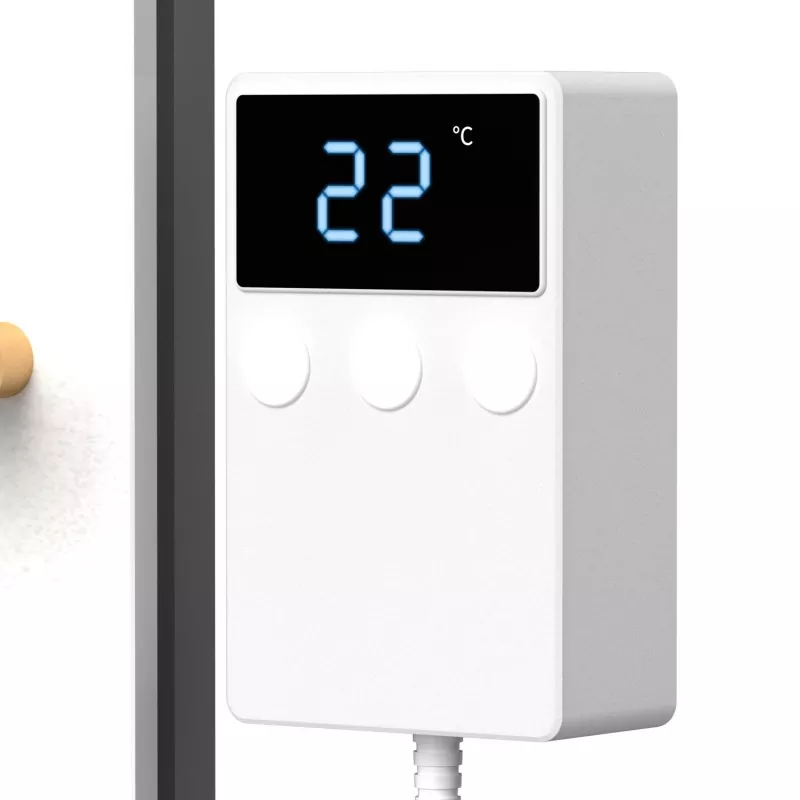 Estante de toallas de roca de grafeno blanco