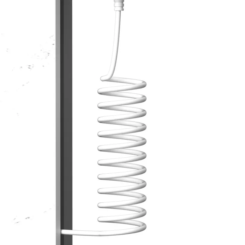 Estante de toallas de roca de grafeno blanco