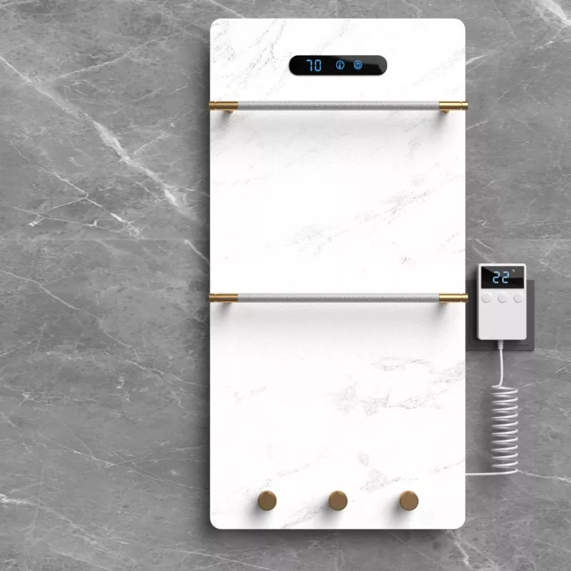 Estante de toallas de roca de grafeno blanco